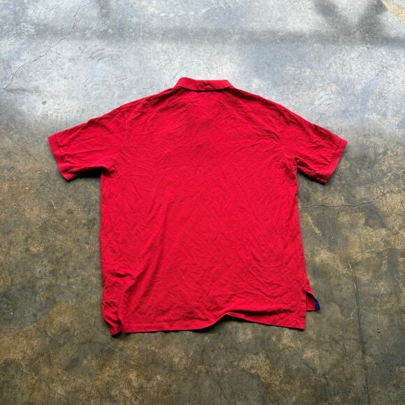 Cool Vintage Style Red Big Logo Polo‎ Shirt - Picture 5 of 5